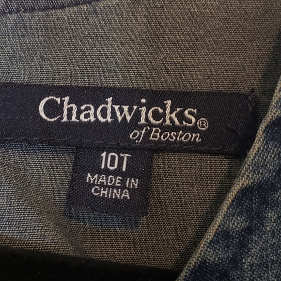 Chadwicks Denim Blue Jean Midi Dress Sleeveless Sheath Size 10T - Picture 2 of 11